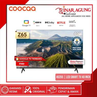 COOCAA 40Z65 GOOGLE TV 40 INCH 2K FHD LED SMART TV - GARANSI RESMI