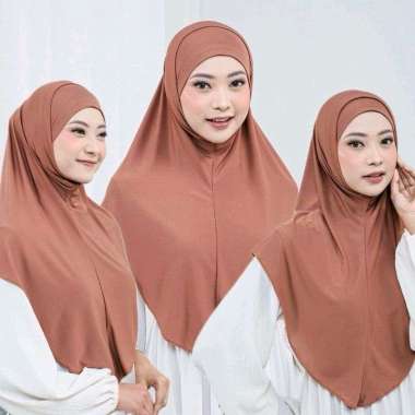 PUSSAT Layla Hijab Bergo Tali Soft Pet Spandex Jersey Premium Khimar Medina Bergo Mecca Hijab Instan