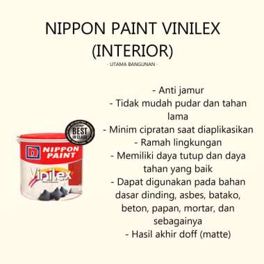 CAT TEMBOK INTERIOR DAN EKSTERIOR NIPPON PAINT - AEGEAN SEA/BGG1597D Vinilex (Interior)