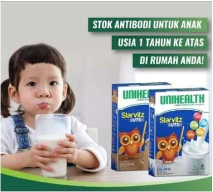 SUSU STARVITZ NUTRA Susus Starkidz Premium Coklat Dan Vanilla