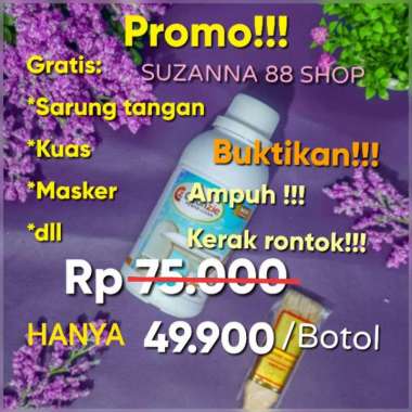 Pembersih kerak Cleanzie Power Clean original+bonus2