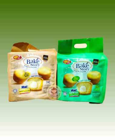 Snack import | Win2 bake story mini muffin cake original, pandan ( ds bgr ) ORIGINAL