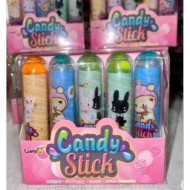 permen lunak candy stick permen lipstik permen jelly candy stick isi 30