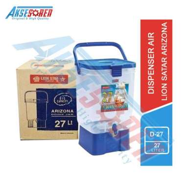 Aksesoren Drink Jar Lion Star Arizona [D-27/27 Liter] / Dispenser Tempat Air Minum Plastik Besar Lio