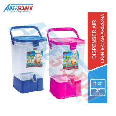 Aksesoren Drink Jar Lion Star Arizona [D-27/27 Liter] / Dispenser Tempat Air Minum Plastik Besar Lio