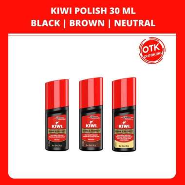 KIWI SHOE POLISH CAIR - SEMIR SEPATU PENGKILAP KASUT 30 ML Netral