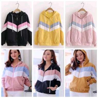 jaket parasut lumino wanita L kuning