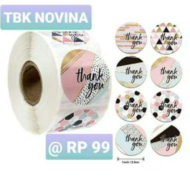 [KODE 09] Stiker Thank You Segel Label / Sticker Terima Kasih / Sticker Packing