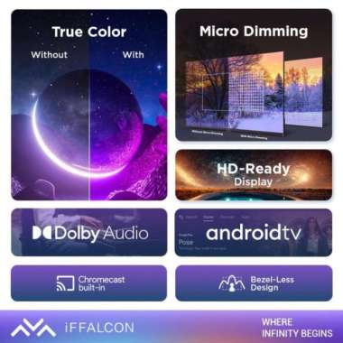 TV TCL 43 Inch 43S53 Smart TV Android iFFALCON Google Wifi