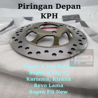 Piringan Cakram Depan KPH 100% ORI HONDA KARISMA SUPRA 125 KARBU FI FIT NEW KIRANA REVO LAMA PRESISI