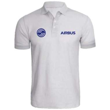 Kaos Polo Shirt Baju Kerah Distro Airbus Helikopter Air bus Helicopter polos custom pria wanita sera