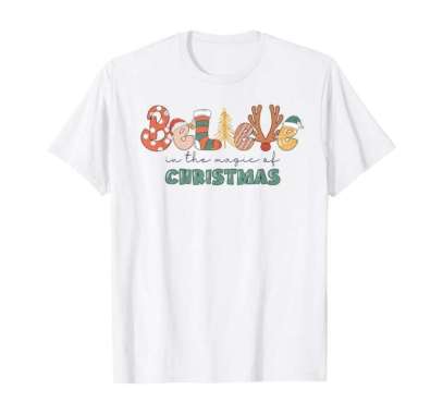 Kaos Baju PUTiH Santa Claus Natal Merry Christmas Keluarga polos XL Putih