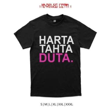 Kaos Tshirt Baju Murah Combed 30S Distro harta tahta Duta sheila on seven so7 sablon bordir polos cu