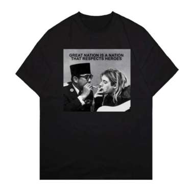 Kaos Tshirt Baju Obral Murah Distro Presiden Sukarno Soekarno Kurt sablon bordir merchandise musik b