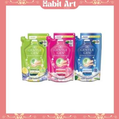 Gentle Gen Detergent Cair Pouch Refill 360 ml Biru