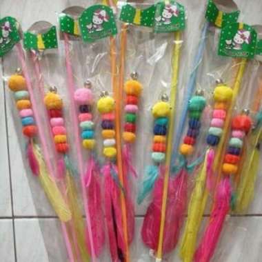 Mainan kucing boneka tupai bulu lonceng pncing tupai