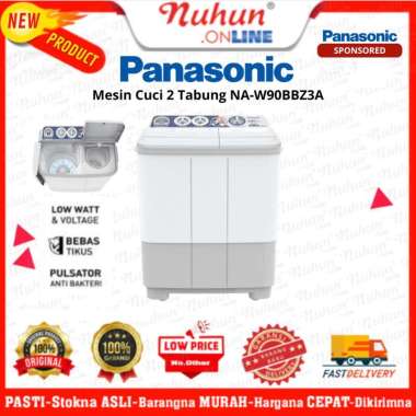 Panasonic Mesin Cuci 2 Tabung NA-W90BBZ3A 9kg