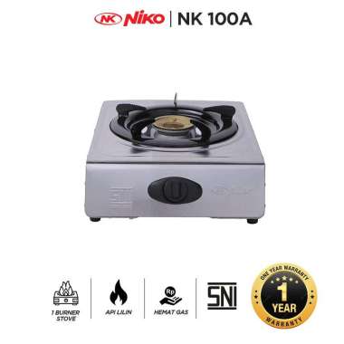 Niko Kompor 1 Tungku NK 100A / NK 101A Kompor Gas 1 Tungku Minimalis NK 100A