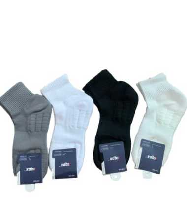 Kaos Kaki Sport Pendek Anti Slip Desain Ergonomis Kaos Kaki Olahraga BLACK