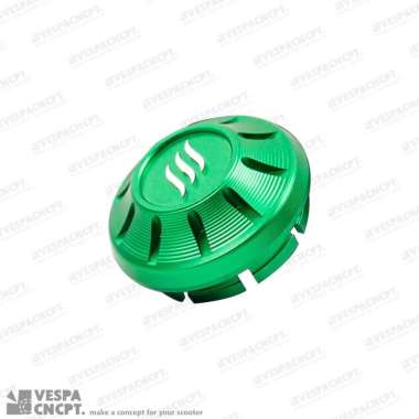 Dop Velg Luigy Green Alumunium Cnc Vespa Sprint Primavera Lx S Gts