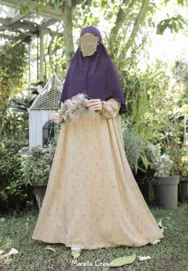 Ditsy Night Gown Jan 2025 Gamis - Baju Tidur seri Marella Cream XL