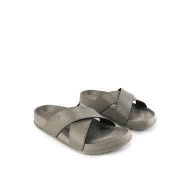 Hush Puppies Sandal Pria Burton Cross Taupe 9 Taupe