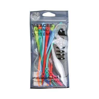TOKO1973 HILACES BASIC Lazy Shoelace tali sepatu silikon tali sepatu karet 14PCS RAINBOW