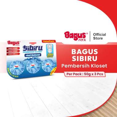 Bagus Sibiru Tablet Pembersih Kloset (3 Pcs/Pack) - Bebas Kuman, Kerak, & Bau X2 Twin Pack