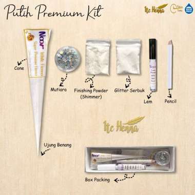 Super Premium Wedding Henna Kit Waterproof Henna Putih