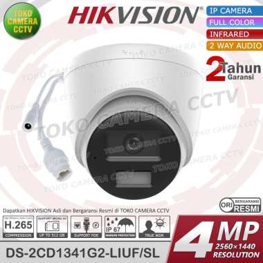 KAMERA CCTV POE IP CAMERA HIKVISION 4MP 2K AUDIO INDOOR SMART LIGHT