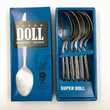 6 pcs Sendok makan stainless doll Sendok makan