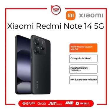 Hp Xiaomi Redmi Note 14 5G Ram 8GB Internal 256GB Garansi Resmi Black