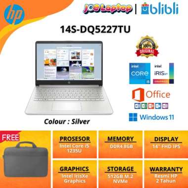 HP 14S-DQ5227TU Silver i5 1235U Win11 OHS