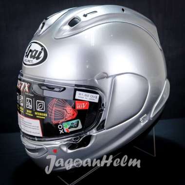 ARAI HELM RX-7X | ALUMINIUM SILVER | SOLID RX7X FULLFACE XL