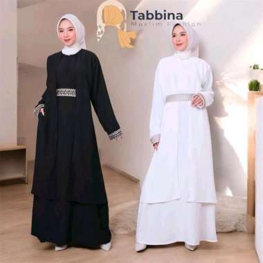 Abaya hitam Turkey gamis dress muslim wanita kombinasi renda gamis outer dress muslim gamis pesta ba
