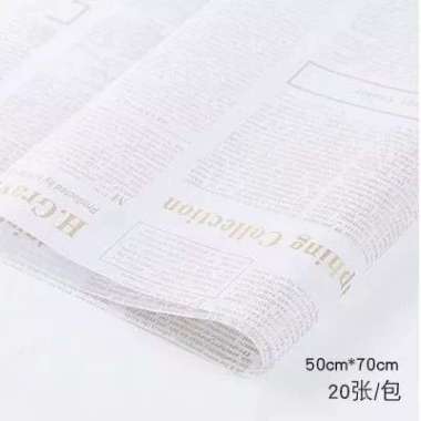 Kertas Buket Doorslag Sydney Paper Flower Wrapping Kertas Buket Tisu Putih + Hitam