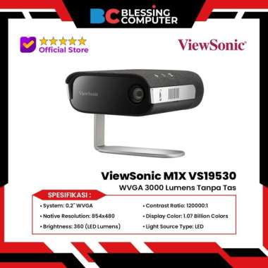 Projector ViewSonic M1X VS19530 WVGA 3000 Lumens Tanpa Tas