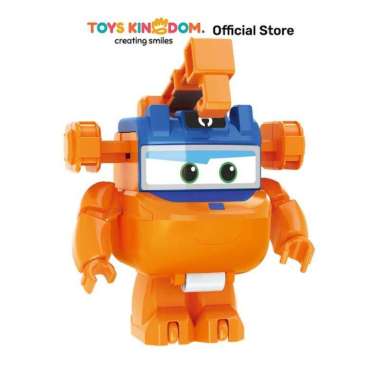 Toys Kingdom Alpha group Super Wings Blocks Transform Marty Medium - Oranye Kids Toys Figur Pesawat 