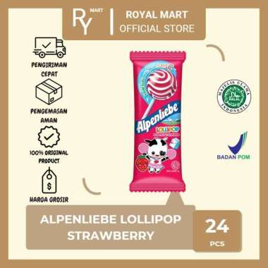 Permen Lolipop Alpenliebe Lollipop Strawberry 24pcs