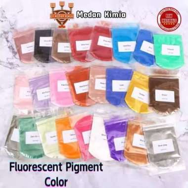 Pigment Color Mica Powder 50gr / Pewarna Bubuk Mika Cosmetic Grade Fluorescent Pigment 50gr Blue GID