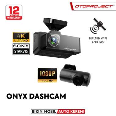 Otoproject - Car Dashcam Onyx 4K + Rear Full Hd Cam