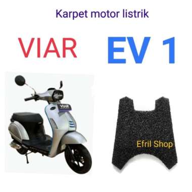 Karpet sepeda motor listrik VIAR EV1 Viar EV 1 Hitam
