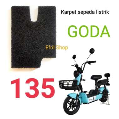 Karpet sepeda motor listrik GODA 135 golden honey Merah