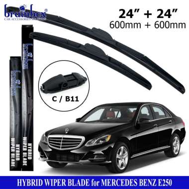 HIGH QUALITY Brainbox Hybrid Wiper Mobil Mercedes Benz E250 E300 E350 E400 E550 E63 W212 Windshield