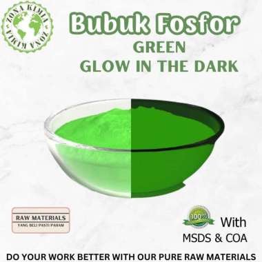 Bubuk Fosfor Glow in the Dark Green Fluorescent Powder 10gr / Serbuk Fosfor Hijau Pain Cat Glow 10gr