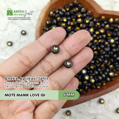 15 GRAM MOTE MANIK LOVE ISI 6 MM PASTEL