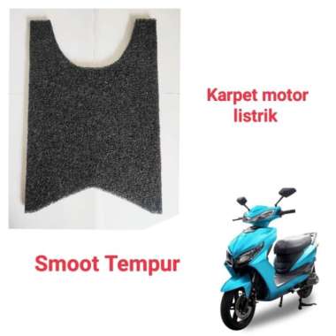 Bordes alas kaki karpet motor listrik Smoot Tempur Hitam