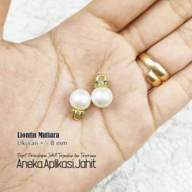 12 BIJI LIONTIN MUTIARA UNTUK MEMBUAT GELANG / ANTING / PERHIASAN DIY