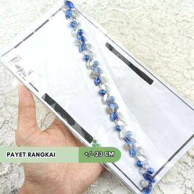 PAYET RANGKAI KIMBERLY / MUTIARA RANGKAI JAHIT NAVY