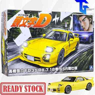 AOSHIMA Initial D Keisuke Takahashi FD3S RX-7 Comics Vol. 18 VS SSR Version 1:24 Scale Plastic Model